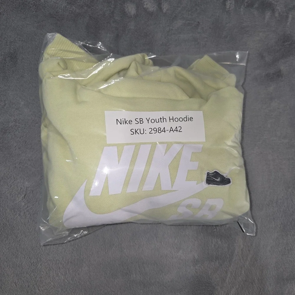 Nike SB Icon Fleece EasyOn‎ Older Kids (Unisex) Oversized Small Pullover Hoodie